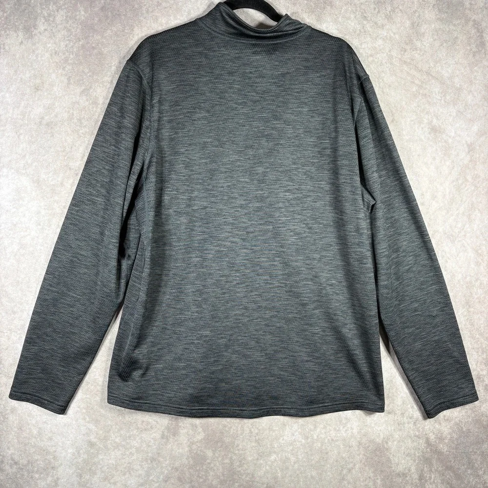 REI Co-op Pullover Sweater Mens XL Gray Quarter Zip Long Sleeve Hiking Outdoor